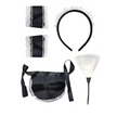 5pcs French Maid Costume Accessory Set Party Halloween Nurse V563-19857-FRENCHMAID