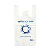 680pcs 26x50cm Eco Design Reusable Plastic Singlet Shopping Bags Grocery Carry Checkout V563-1BOX-LF2700-M
