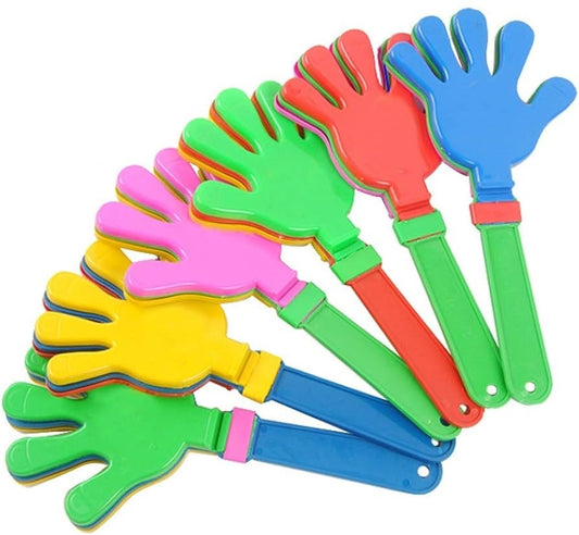 10x Hand Clappers Plastic Kids Toy Party Flapper Novelty Cheering Toys Bulk V563-20145-10PCS