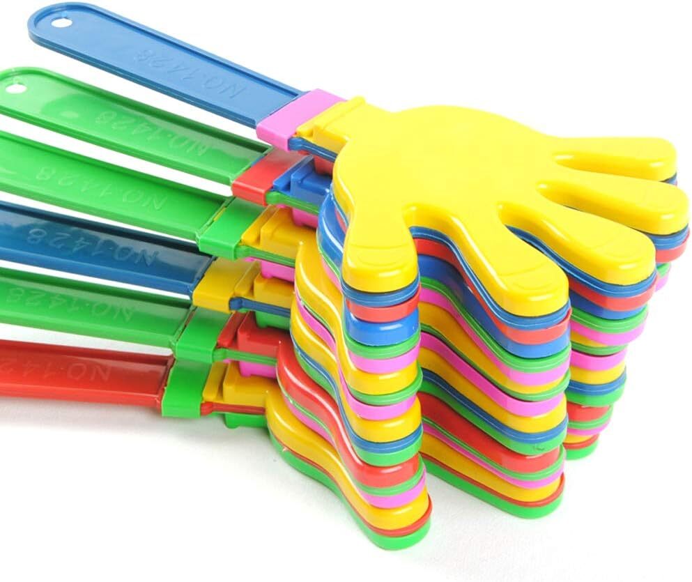 10x Hand Clappers Plastic Kids Toy Party Flapper Novelty Cheering Toys Bulk V563-20145-10PCS