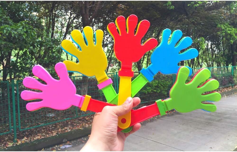 10x Hand Clappers Plastic Kids Toy Party Flapper Novelty Cheering Toys Bulk V563-20145-10PCS