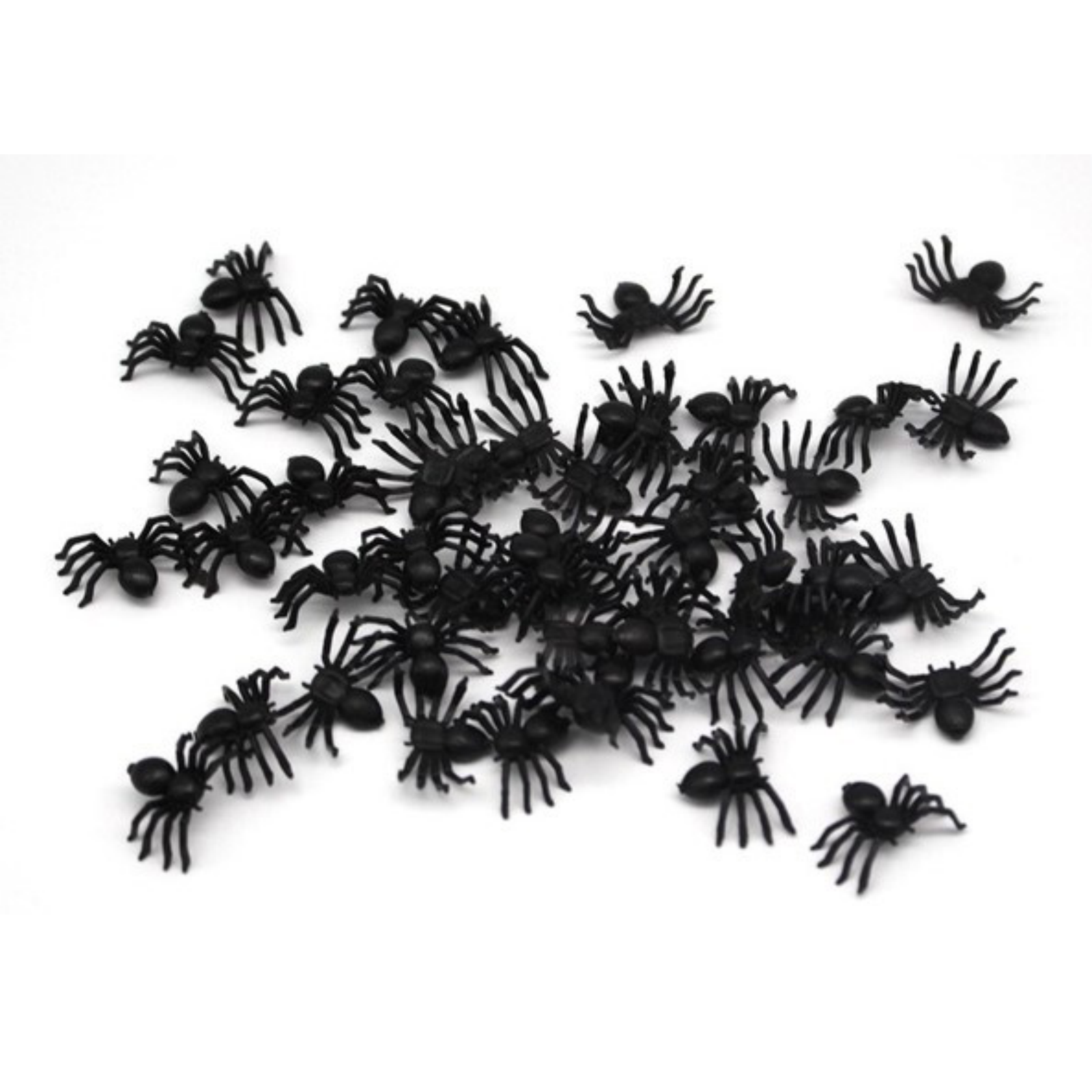 MINI FAKE SPIDERS Trick Halloween Scary Arachnids Joke Prank Small Gag Toy Bug V563-20270-5PACKS