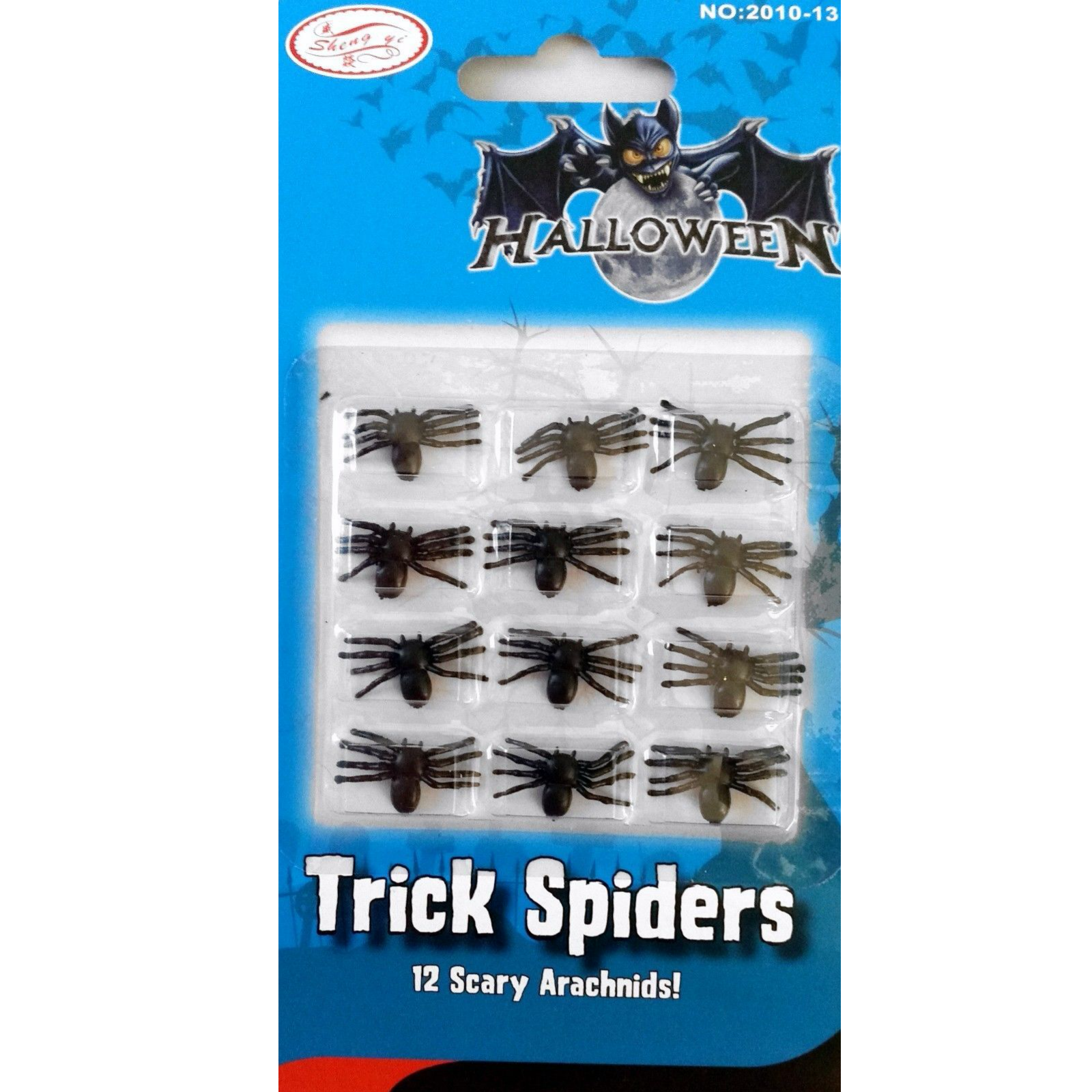 MINI FAKE SPIDERS Trick Halloween Scary Arachnids Joke Prank Small Gag Toy Bug V563-20270-5PACKS