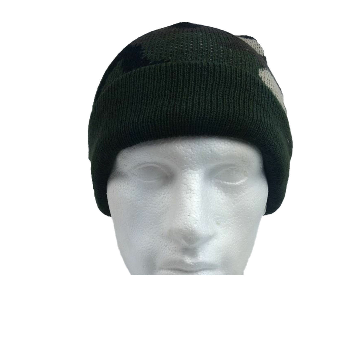 Camo Beanie Hat Winter Ski Army Military Fishing - Army Green Camouflage V563-2042-GRNCAMO