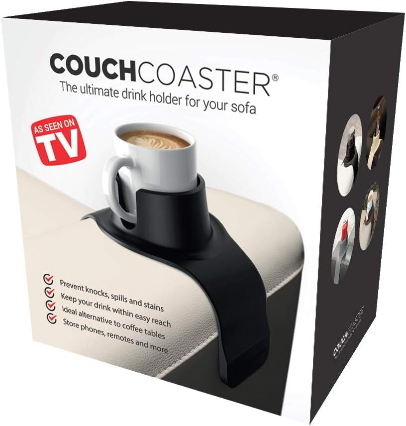 Couch Coaster The Ultimate Drink Holder for Your Sofa Lounger Couch - Mocha Brown V563-20951