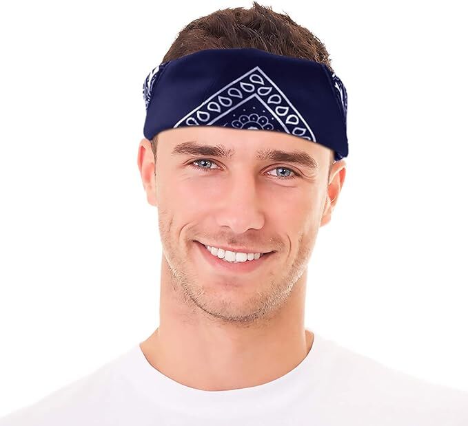 20x BANDANA Paisley 100% COTTON Head Wrap Durag Bandanna Scarf Mask BULK - Assorted Colour Pack V563-20BANDANA-ASST