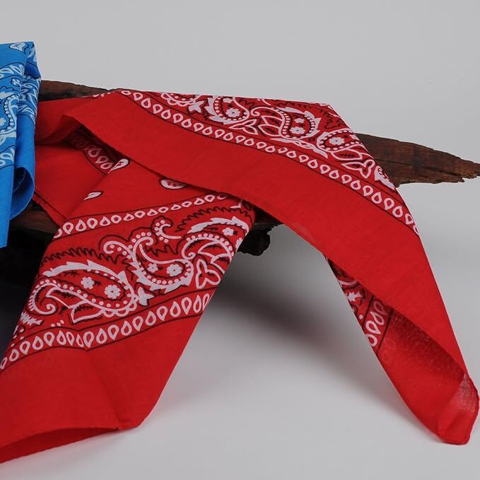 20x BANDANA Paisley 100% COTTON Head Wrap Durag Bandanna Scarf Mask BULK - Assorted Colour Pack V563-20BANDANA-ASST