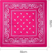 20x BANDANA Paisley 100% COTTON Head Wrap Durag Bandanna Scarf Mask BULK - Assorted Colour Pack V563-20BANDANA-ASST