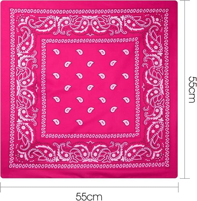 20x BANDANA Paisley 100% COTTON Head Wrap Durag Bandanna Scarf Mask BULK - Assorted Colour Pack V563-20BANDANA-ASST