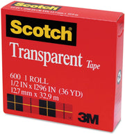 Scotch 3M Transparent Tape 12.7mm x 32.9m - MADE IN USA V563-21200074561