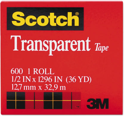 Scotch 3M Transparent Tape 12.7mm x 32.9m - MADE IN USA V563-21200074561