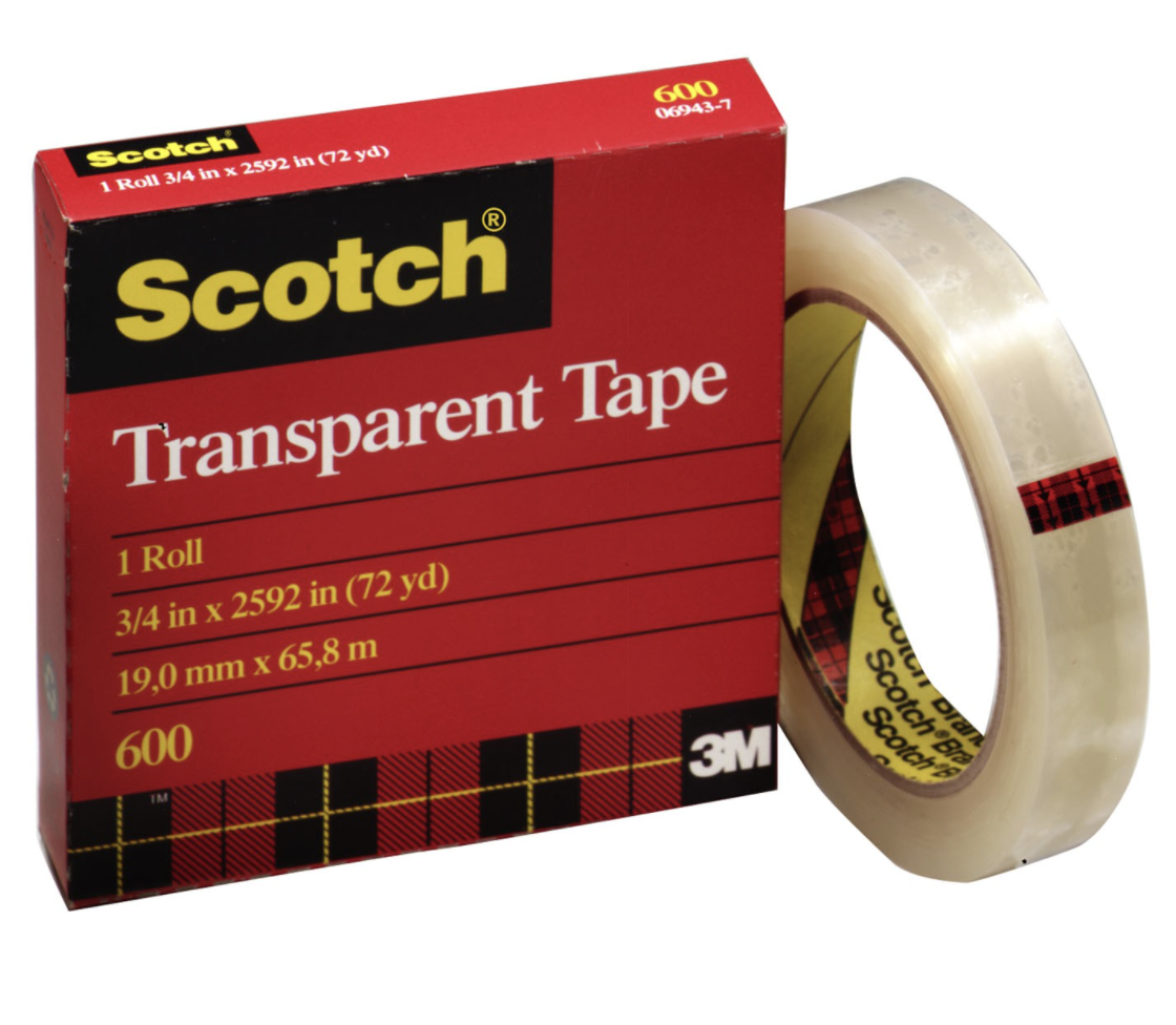 Scotch 3M Transparent Tape 25.4Mm x 65.8M V563-21200074639