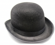 BOWLER HAT Party Vintage Costume Derby Felt Dance Halloween in Black V563-21210-BLK