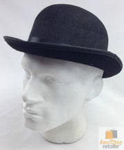 BOWLER HAT Party Vintage Costume Derby Felt Dance Halloween in Black V563-21210-BLK