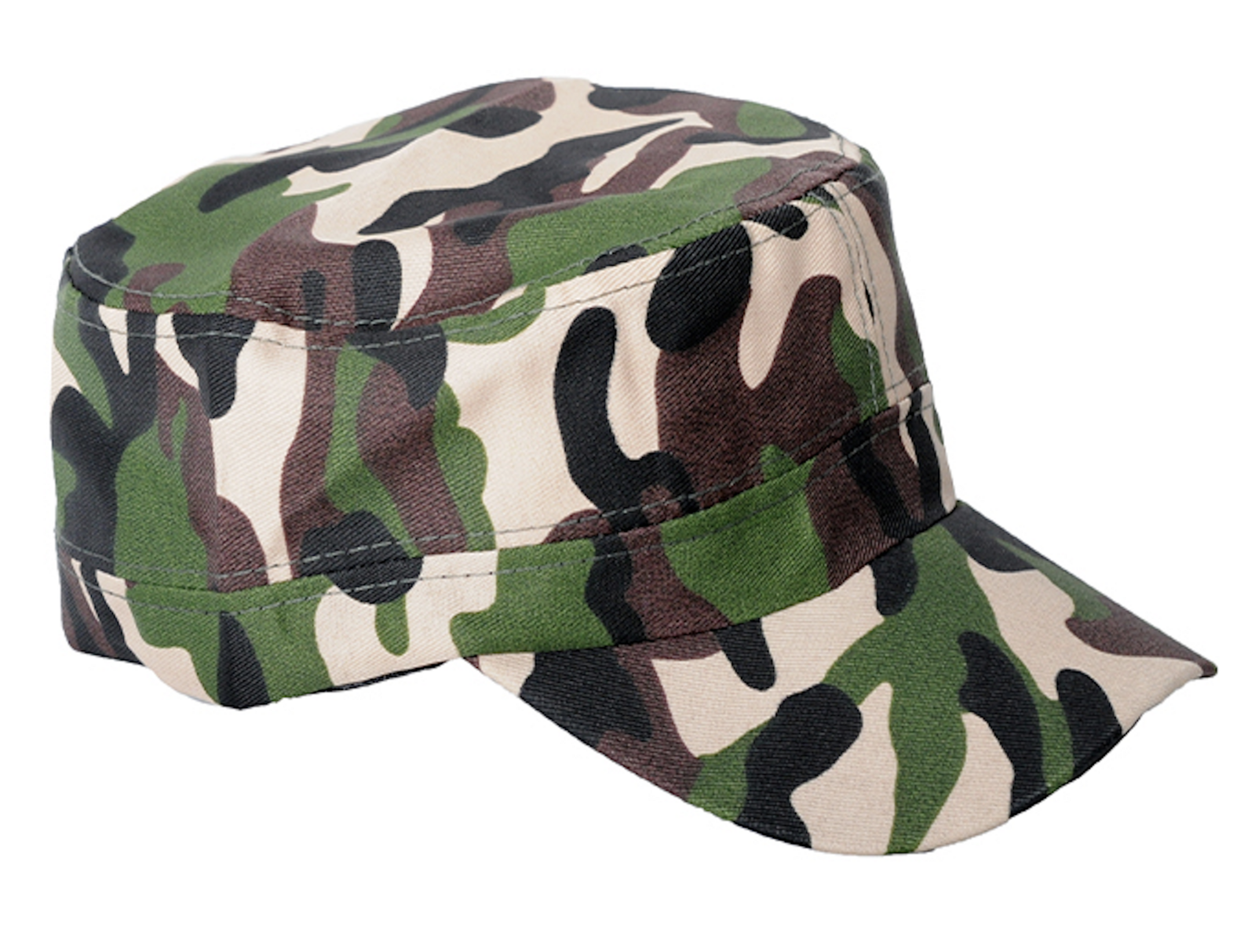 Mens Army Cap Hat Cadet Castro Military Patrol Baseball Summer Camo Camouflage V563-21231-08_CAMO