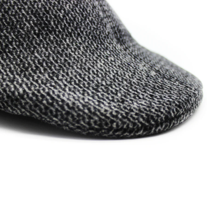 Mens Herringbone Driving Cabbie Hat Gatsby 20s Ivy Cap Flat Newsboy - Grey V563-21236-01