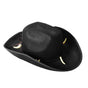 Crocodile Dundee-Style Black Cowboy Hat - Adjustable Chin Cord for Outback & Western Themes V563-21287-01