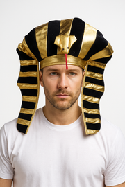 EGYPTIAN PHARAOH HAT King Costume Party Ancient Fancy Dress Halloween Pharoah V563-21315