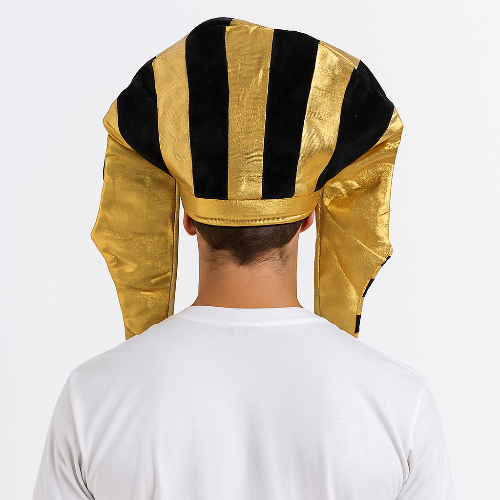 EGYPTIAN PHARAOH HAT King Costume Party Ancient Fancy Dress Halloween Pharoah V563-21315