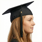 Deluxe GRADUATION HAT Mortar Board Graduate Bachelor Academic Cap School - Black V563-21411