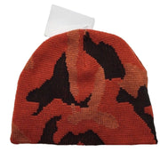 Camo Beanie Hat Winter Ski Army Military Hunting Warm - Orange Camouflage - One Size