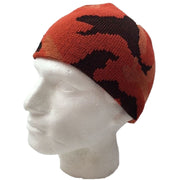 Camo Beanie Hat Winter Ski Army Military Hunting Warm - Orange Camouflage - One Size