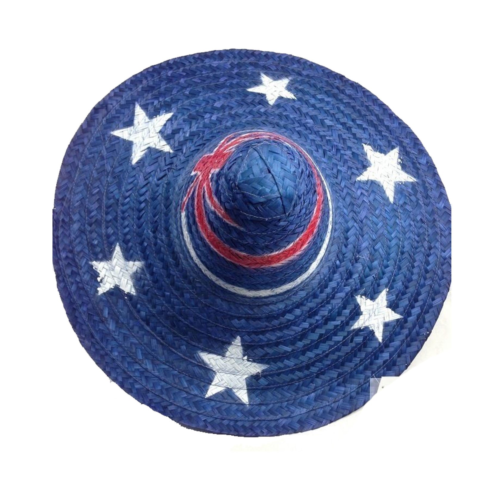 Mexican SOMBRERO Hat w Australian Aussie Flag Design Party Costume 55cm V563-21580-AUSTRALIAFLAG-1PC