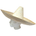 Mexican SOMBRERO Beige Fancy Dress Straw Party Costume Hat Cap Spanish V563-21580-BEIGE-1PC