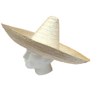 Mexican SOMBRERO Beige Fancy Dress Straw Party Costume Hat Cap Spanish V563-21580-BEIGE-1PC