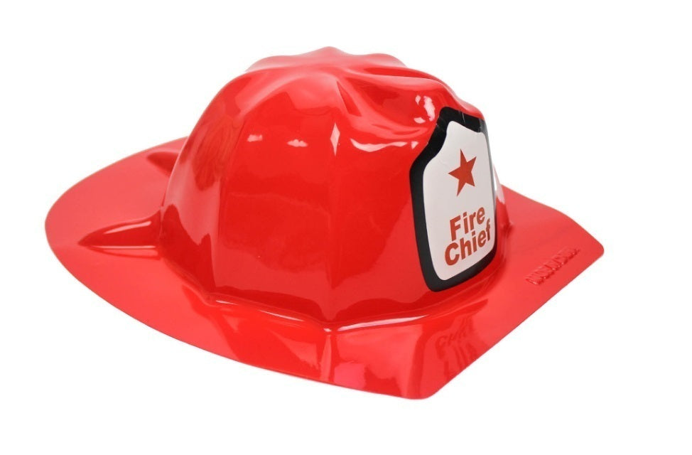 KIDS FIREMAN HAT Fire Chief Party Cap Helmet Costume Dress Up Halloween Firemans V563-21761