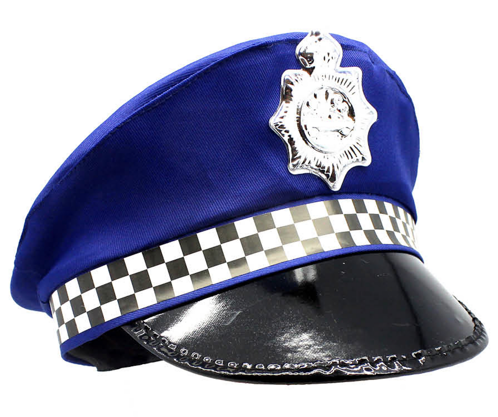 Police Officer Hat Pilot Cop Costume Party Cap Halloween Book Week - Blue V563-21800-02