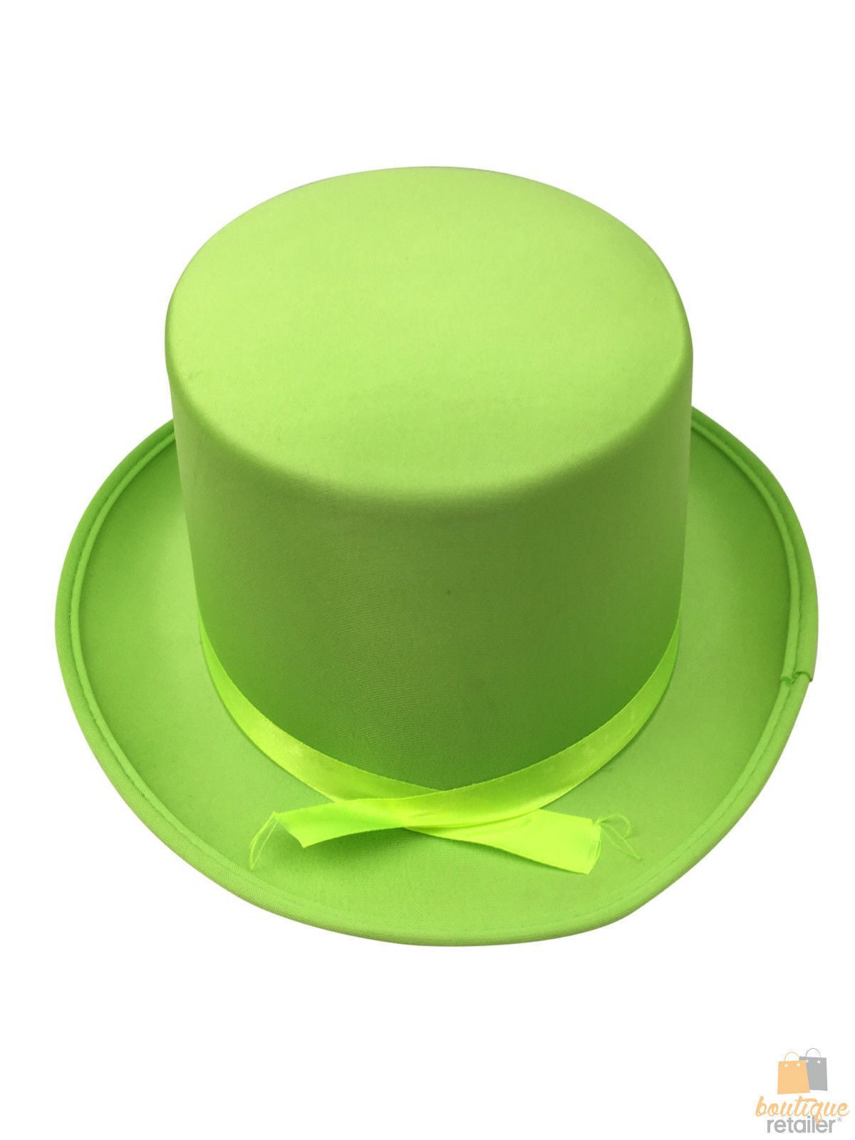 SATIN TOP HAT Costume Party Cap Fancy Dress Trilby Fedora One Size - Light Green V563-21995-LTGRN