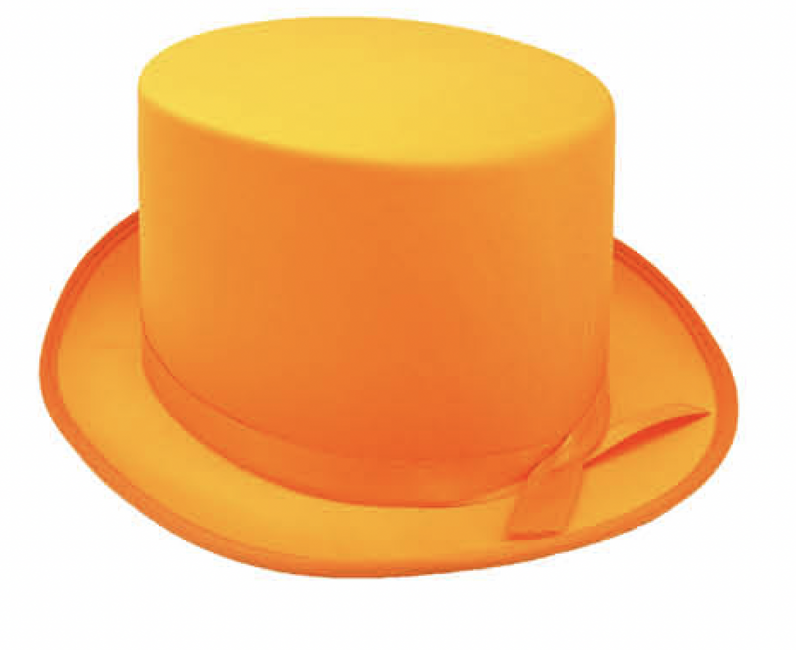 SATIN TOP HAT Costume Party Cap Fancy Dress Trilby Fedora One Size - Orange V563-21995-ORNG