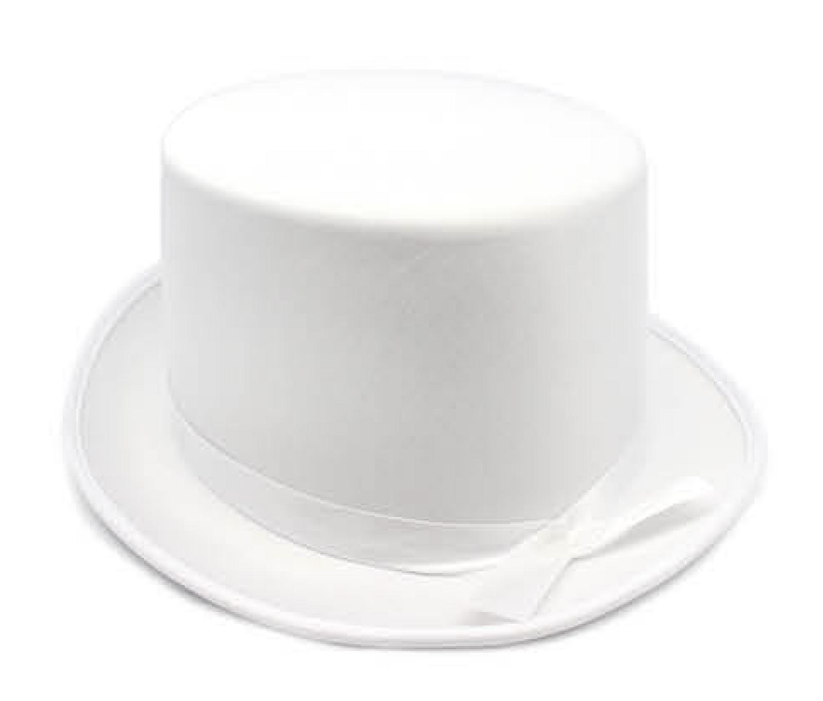 SATIN TOP HAT Costume Party Cap Fancy Dress Trilby Fedora One Size - White V563-21995-WHT