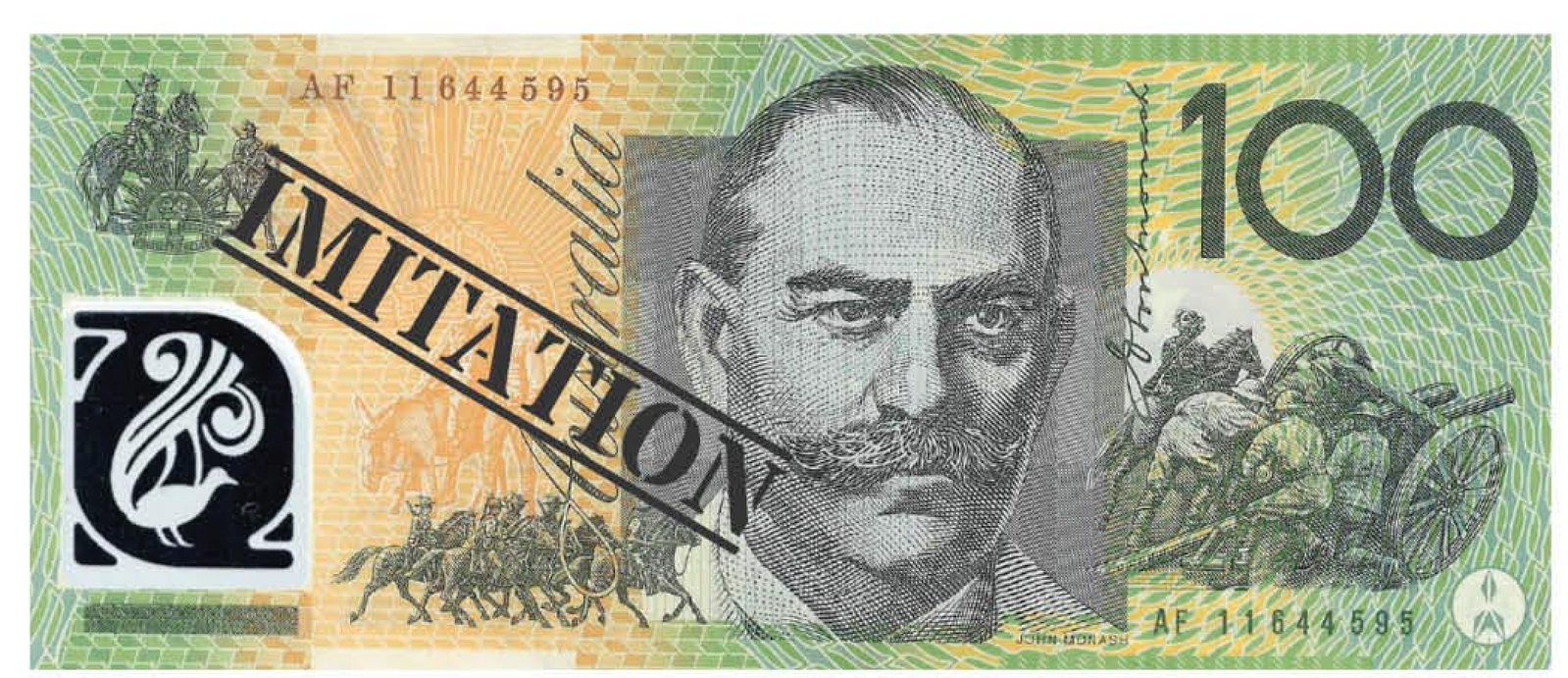 100 Dollar Australian Souvenir Note Pad Fake AUD Money - 1 Pack of 50 Sheets V563-22115-100