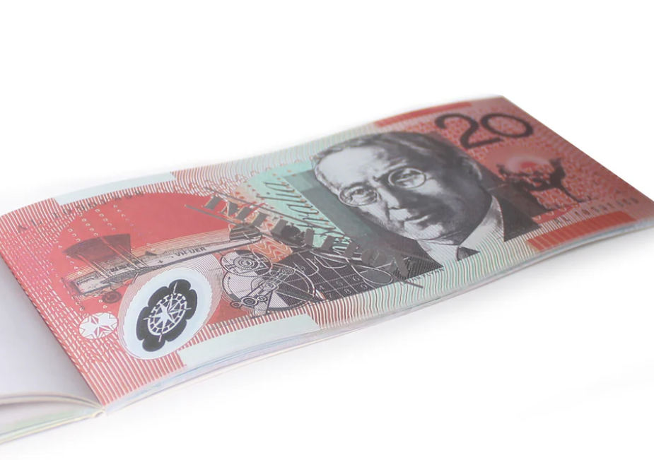 20 Dollar Australian Souvenir Note Pad Fake AUD Money - 1 Pack of 50 Sheets V563-22115-20