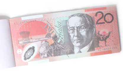 20 Dollar Australian Souvenir Note Pad Fake AUD Money - 1 Pack of 50 Sheets V563-22115-20