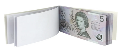 5 Dollar Australian Souvenir Note Pad Fake AUD Money - 1 Pack of 50 Sheets V563-22115-5