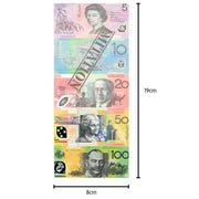 Assorted Dollar Australian Souvenir Note Pad Fake AUD Money - 1 Pack of 50 Sheets V563-22115-ASSORTED