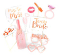 10x Bride To Be Photo Booth Props Hens Bridal Party Bachelorette Selfie V563-22148-01