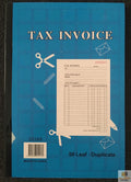 TAX INVOICE BOOK 50 Page Duplicate Statement Carbonless Quote V563-22288