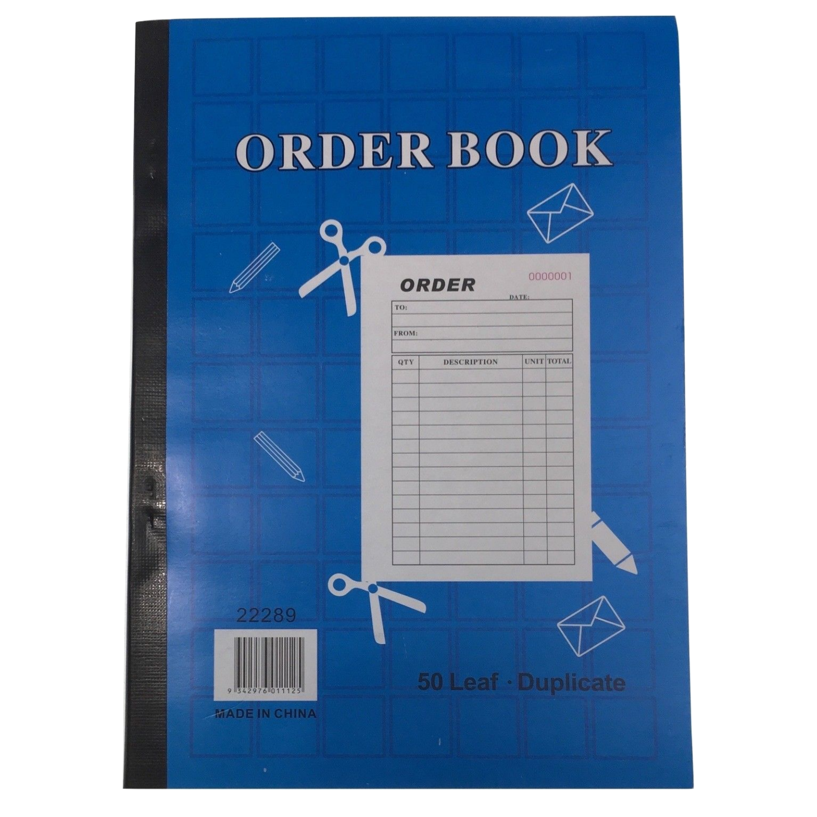 ORDER BOOK 50 Page Duplicate Restaurant Docket Carbonless Take Away V563-22289