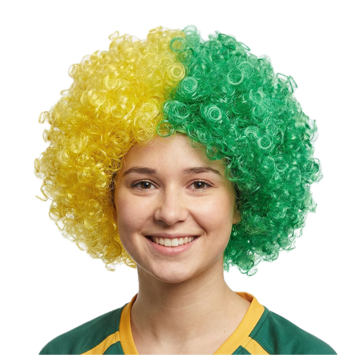 DELUXE AUSSIE AFRO WIG Costume Party Fancy Curly Hair Disco Dress Australia Day V563-22319