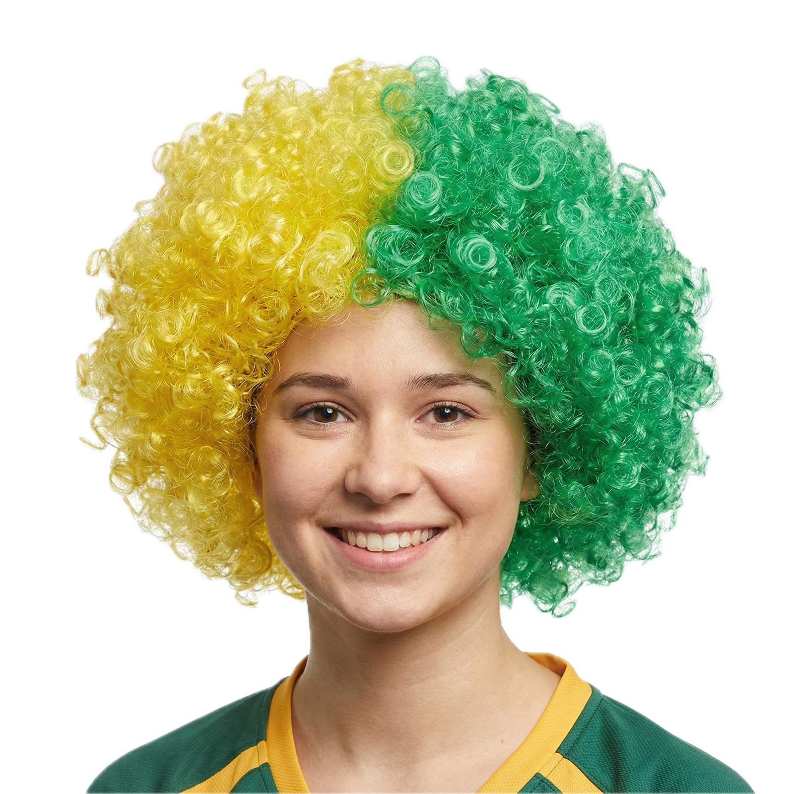 DELUXE AUSSIE AFRO WIG Costume Party Fancy Curly Hair Disco Dress Australia Day V563-22319