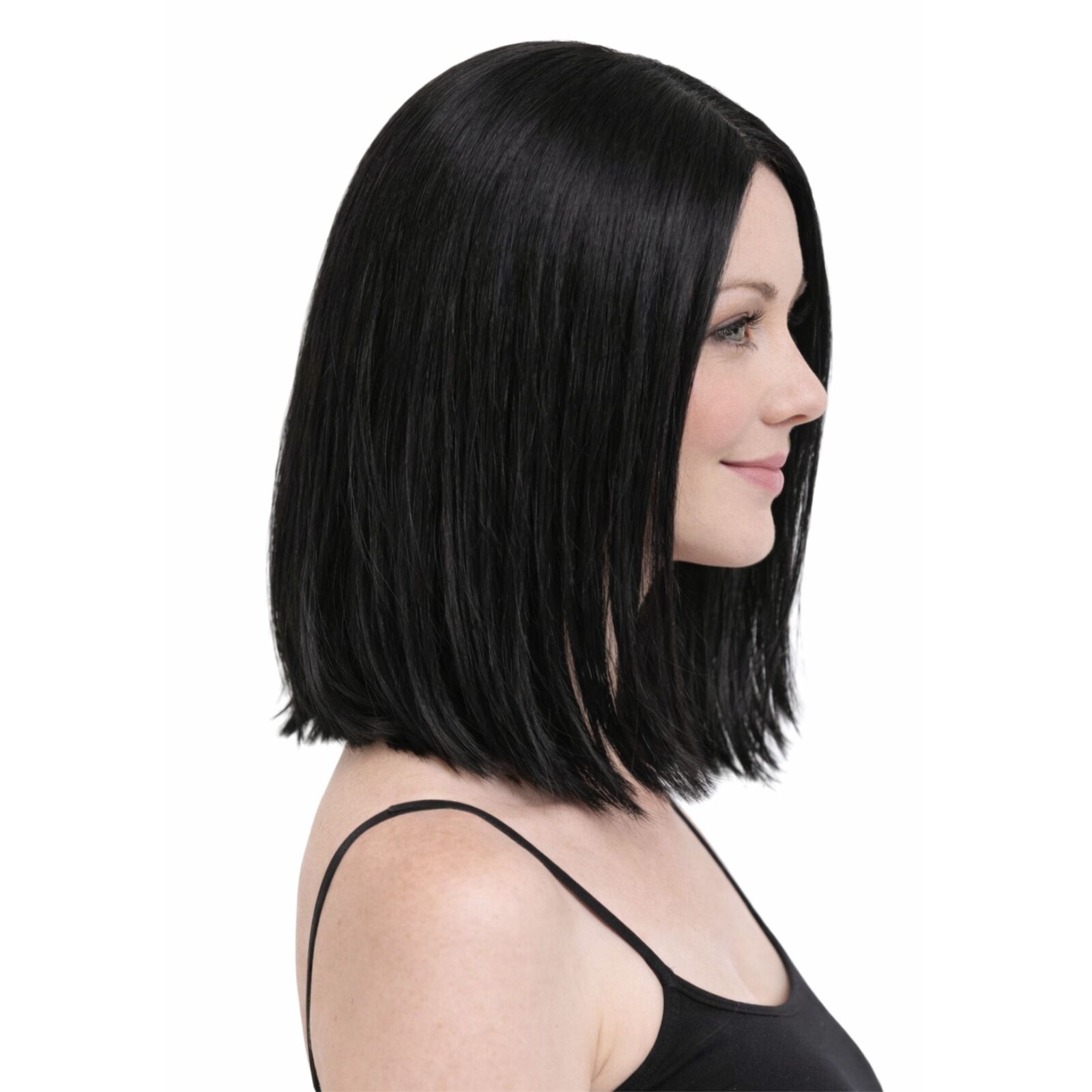 Lob Wig Hair Cosplay Wigs Party Costume - Black V563-22572-01