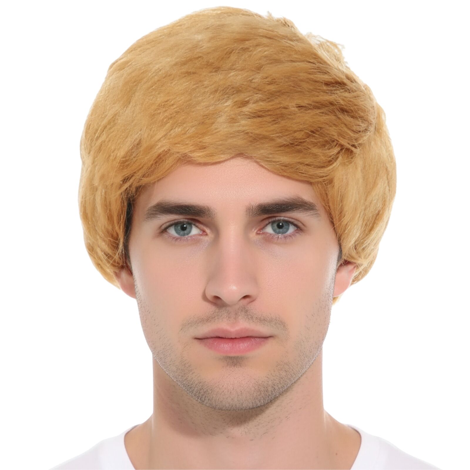 Mens Short Party Wig Costume Party Dress Up Fancy Classic Style in Ginger Blonde V563-22574-BLONDE