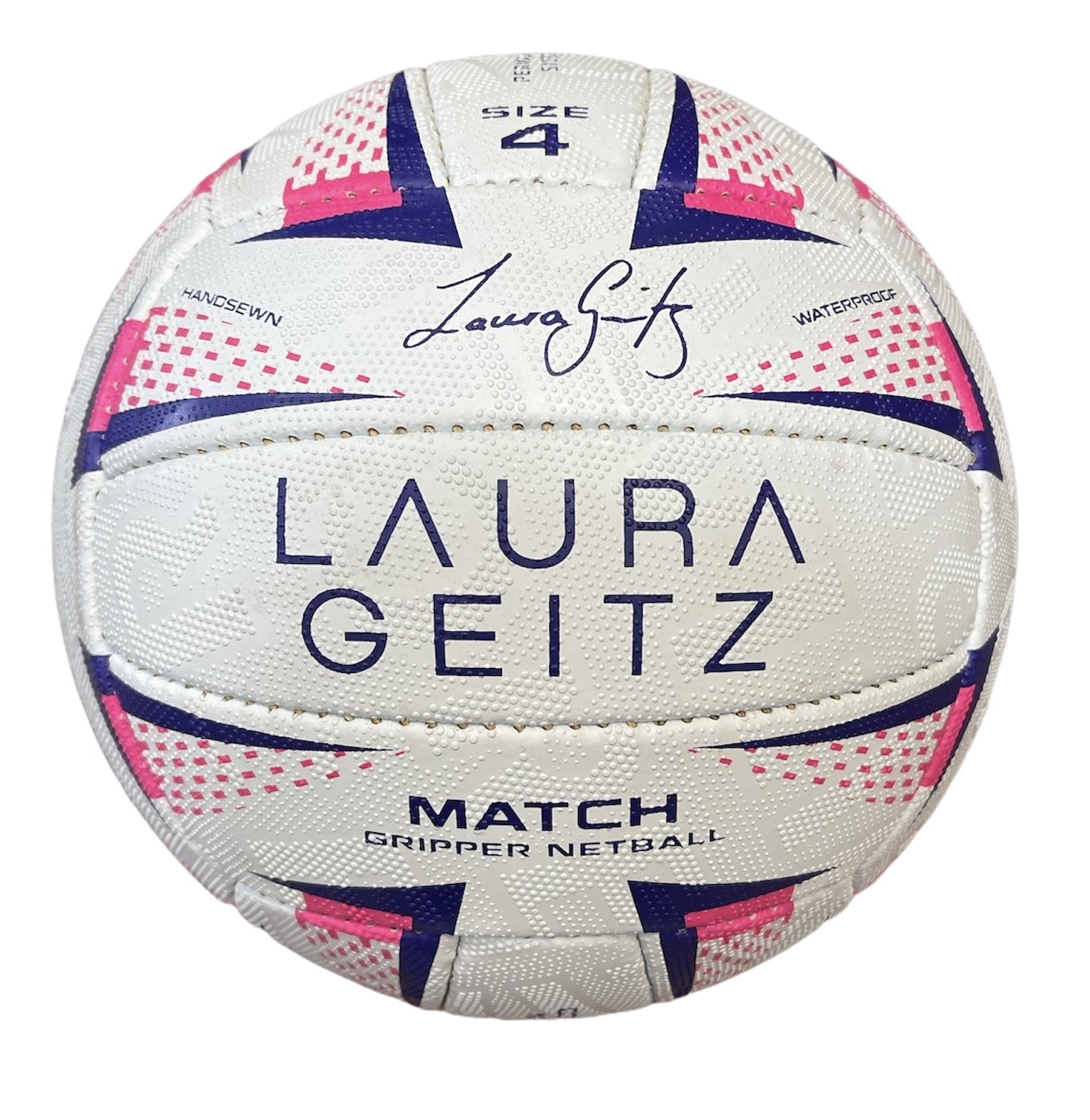 Laura Geitz Match Gripper Netball Hand Sewn Waterproof Official Size 4 V563-226_22681