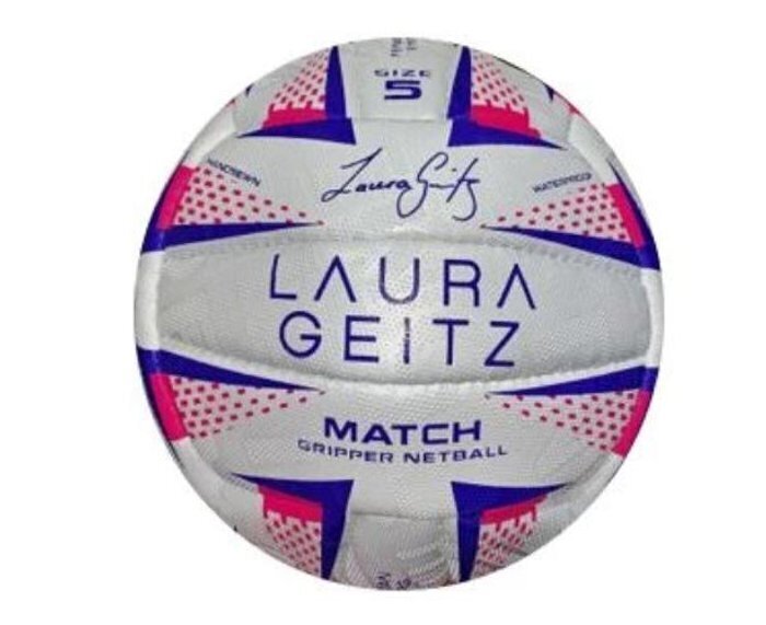 Laura Geitz Match Gripper Netball Hand Sewn Waterproof Official Size 4 V563-226_22681