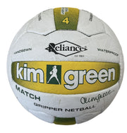 Kim Green Match Gripper Netball Hand Sewn Waterproof Net Ball Official Size 4 V563-226_22683