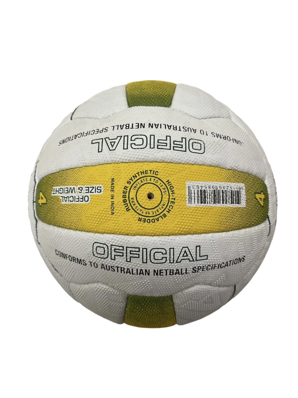 Kim Green Match Gripper Netball Hand Sewn Waterproof Net Ball Official Size 4 V563-226_22683